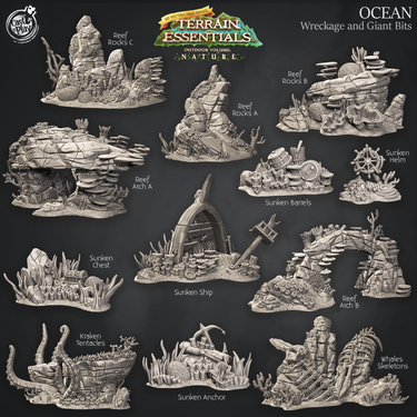 Ocean Terrain - Wreckage and Giant Bits